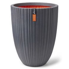 Capi Pot à fleurs Urban Tube bas élégant 46x58 cm Gris foncé