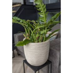 Capi Pot à fleurs Waste Rib 35x34 cm Beige terrazzo