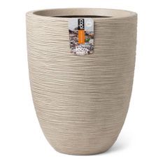 Capi Pot à fleurs Waste Rib 46x58 cm Beige terrazzo