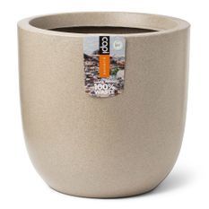 Capi Pot à fleurs Waste Smooth 35x34 cm Beige terrazzo