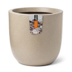 Capi Pot à fleurs Waste Smooth 43x41 cm Beige terrazzo