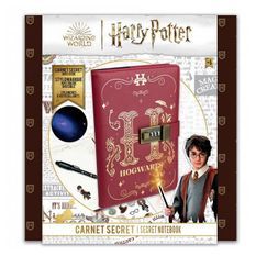 Carnet Secret Harry Potter avec cadenas a code et stylo magique invisible