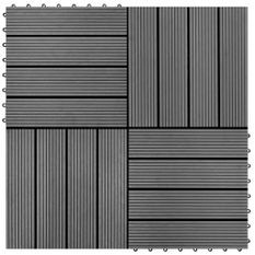 Carreaux de terrasse 22 pcs 30 x 30 cm 2 m² WPC Gris 3