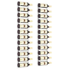 Casier à vin mural pour 12 bouteilles 2 pcs Blanc Fer