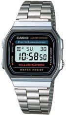 Casio A168wa-1yes Vintage Chrono. Electrolumin. Timer. Alarm. Wr 30 **original Box**