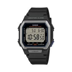 Casio Collection Illuminator 10 Years Battery - Black W-738H-1AVEF