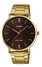 Casio Collection Minimal Gold - Brown MTP-VT01G-5BUDF