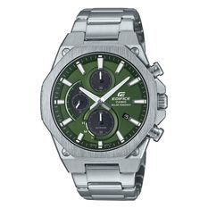 Casio Edifice Chronograph Slim Sapphire - Green New! EFS-S570D-3AUEF