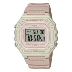 Casio Timeless Collection Sport Illuminator Wr 50m, Alarm, Chronograph - Light Pink - Colored Serie W-218HC-4A2VDF