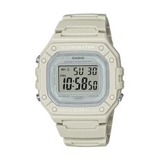 Casio Timeless Collection Sport Illuminator Wr 50m, Alarm, Chronograph - White - Colored Serie W-218HC-8AVDF