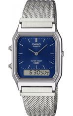 Casio Vintage Edgy Collection Mesh Strap - Blue AQ-230EM-2AEF