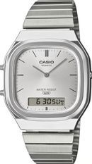 Casio Vintage Edgy Rounded Square - Silver AQ-240E-7AEF