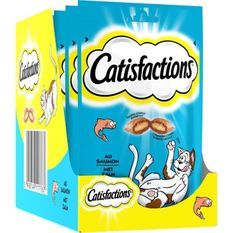 CATISFACTIONS Friandises au saumon - Pour chat et chaton - 60 g (x6)