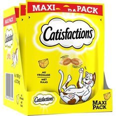 CATISFACTIONS MAXI Friandises au fromage - Pour chat et chaton - 180 g (x4)