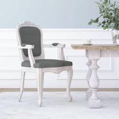 Chaise à manger gris foncé 62x59,5x100,5 cm tissu