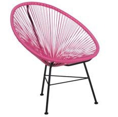 Chaise acier fuchsia Acapulco