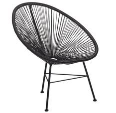 Chaise acier noir Acapulco