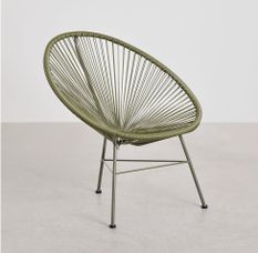 Chaise acier vert Acapulco