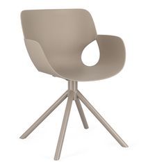 Chaise avec accoudoirs LENNON – Intérieur/extérieur, empilable & robuste