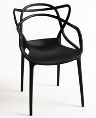 Chaise avec accoudoirs polypropylène camel mate et pieds acier blanc Croizy