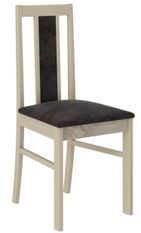 Chaise bois clair de sonoma et tissu 34 couleurs Louiza