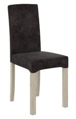 Chaise bois clair sonoma et tissu 34 couleurs au choix Zakria