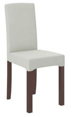 Chaise bois Noyer foncé et tissu 34 couleurs au choix Zakria