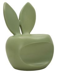 Chaise bunny verte cm 57x55x79 (hauteur d'assise cm 39)