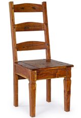 Chaise CHATEAUX - bois massif d'acacia marron