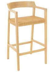 Chaise de bar en bois de chêne SUKA – Design contemporain