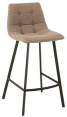 Chaise de bar métal beige Stephy L 47 cm