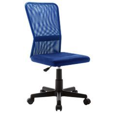 Chaise de bureau Bleu 44x52x100 cm Tissu en maille