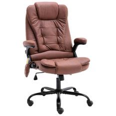 Chaise de bureau de massage Marron clair simili Cuir véritable