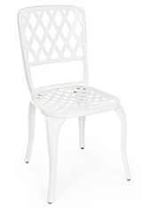 Chaise de jardin aluminium blanc Fazola - Lot de 2