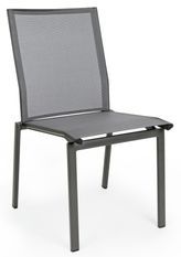 Chaise de jardin en aluminium noir anthracite Cadia - Lot de 4
