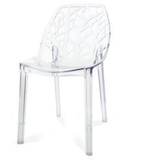 Chaise design ergonomique transparente Alexia