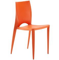 Chaise empilable en polypropylène LUSKO - Usage intérieur/extérieur