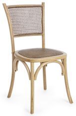 Chaise en bois d'orme naturel Carrel - Lot de 2