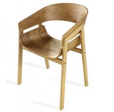 Chaise en bois de frêne naturel Kinbo