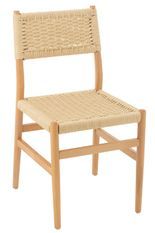 Chaise en bois de hêtre et corde naturel LAP – L’authenticité artisanale