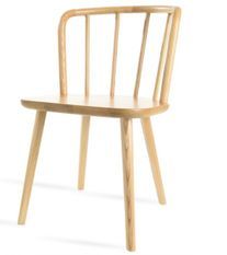 Chaise en bois de hêtre naturel Rayno