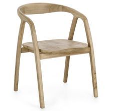 Chaise en bois de Sungkai – Élégance artisanale et durabilité