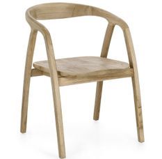 Chaise en bois de Sungkai – Élégance artisanale et durabilité