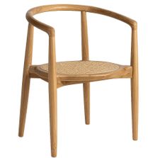 Chaise en bois de teck et rotin TOSKY – Nature et modernité