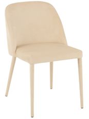 Chaise en métal beige Carla L 58 cm