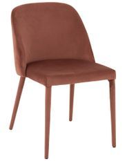 Chaise en métal rose antique Cassie L 58 cm
