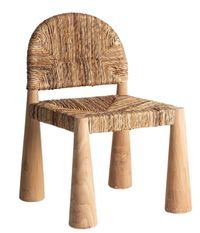 Chaise ethnique bois teck LEKA