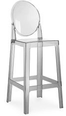 Chaise haute transparente grise Elisa 64