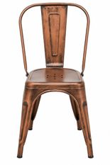 Chaise industrielle KONTOIR en acier vintage