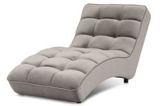 Chaise longue d'intérieur tissu capitonné RIKAL – Confort durable
